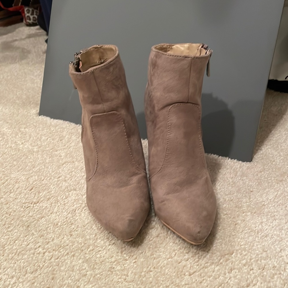 Suede booties